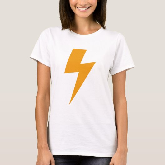 Donder Energie Geel Print T-shirt (Voorkant)