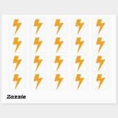 Donder Energie Geel Print Vierkante Sticker (Vel)