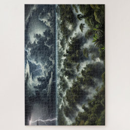 "Donder over het bladerdak" - Jigsaw Puzzle Legpuzzel