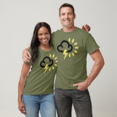 Donder Storm: Weergavevoorspelling van de retro T-shirt (Unisex)