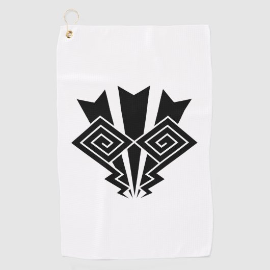 Donderbliksem Golfhanddoek (Voorkant)