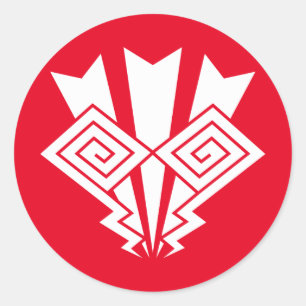Donderbliksem Ronde Sticker