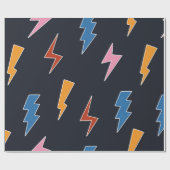 Donderbollen naadloos patroon, handgetekende bliks cadeaupapier (Vlak)