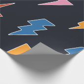 Donderbollen naadloos patroon, handgetekende bliks cadeaupapier (Hoek)