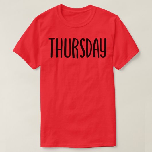 Donderdag 1 t-shirt (Design voorkant)