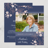 Donderdag 80e Internationale Uitnodigingen Blauwe  (Voorkant / Achterkant)