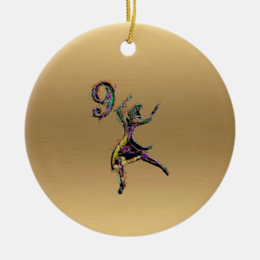 Donderdag 9 en 10 dagen, per gril, keramisch ornament (Voorkant)