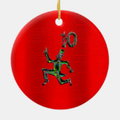 Donderdag 9 en 10 dagen, per gril, keramisch ornament (Achterkant)