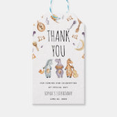 Donderdag bedankt voor de Waterverf Afrikaanse die Cadeaulabel (Voorkant)