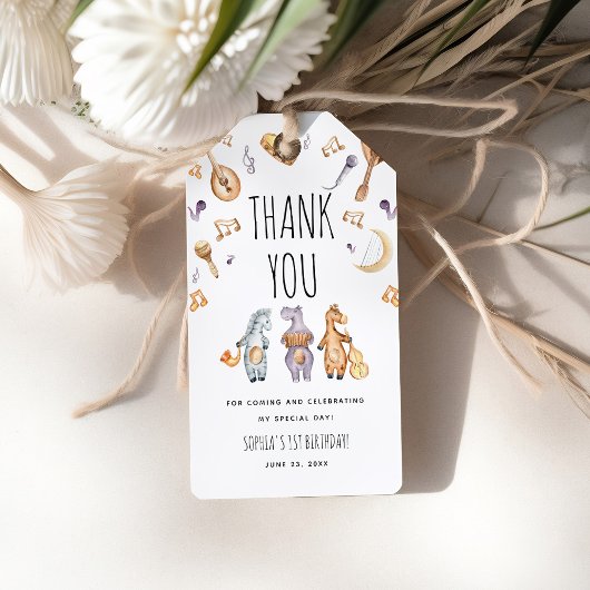 Donderdag bedankt voor de Waterverf Afrikaanse die Cadeaulabel