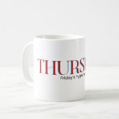 Donderdag Bijna Vrijdag Koffiemok (Voorkant links)