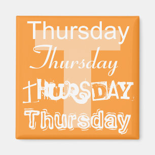 Donderdag Business Day of the Week Magnet