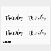 Donderdag - Calligraphy / Lettering Sticker (Vel)