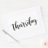 Donderdag - Calligraphy / Lettering Sticker (Envelop)