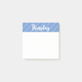 Donderdag - Dagen van de Week - Post It Notes (Voorkant)