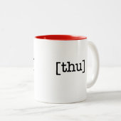 Donderdag een beker per dag Mok (Voorkant rechts)