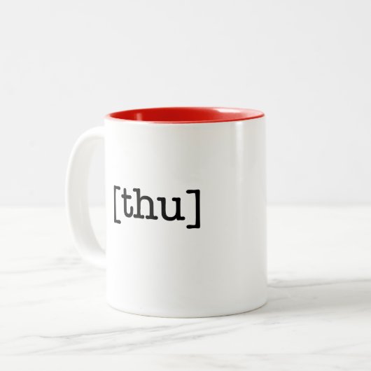 Donderdag een beker per dag Mok (Voorkant links)