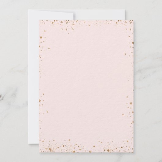 Donderdag feest bloeiende roze gouden ballonnen lu kaart (Achterkant)