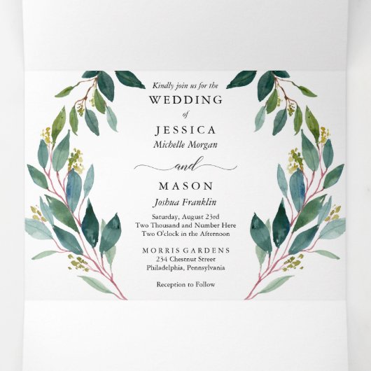 Donderdag in de plenaire vergadering drieluik uitnodiging (Binnenkant midden)