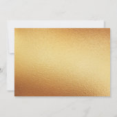 Donderdag in de trendy en Chic Gold Foil Kaart (Achterkant)
