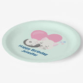 Donderdag in het hoesje van de witte kat papieren bordje (Gekanteld)