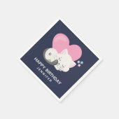 Donderdag in het hoesje van de witte kat servet (Hoek)