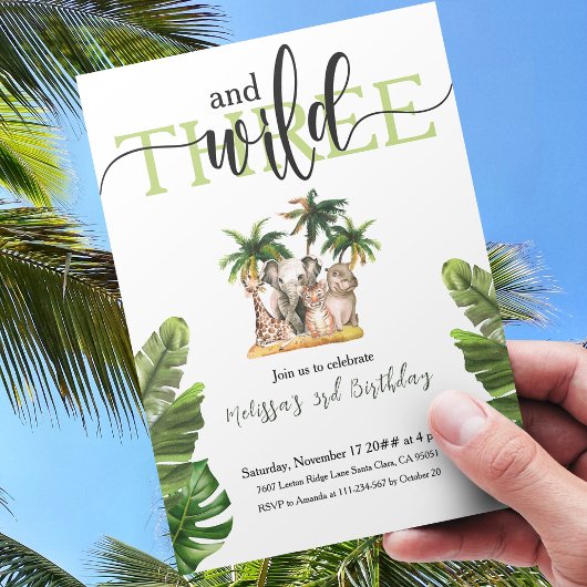 Donderdag in het wild en drie andere Safari Animal Kaart