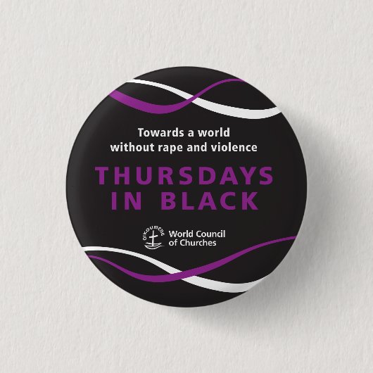 Donderdag in Zwarte Button WCC Versie (Voorkant)