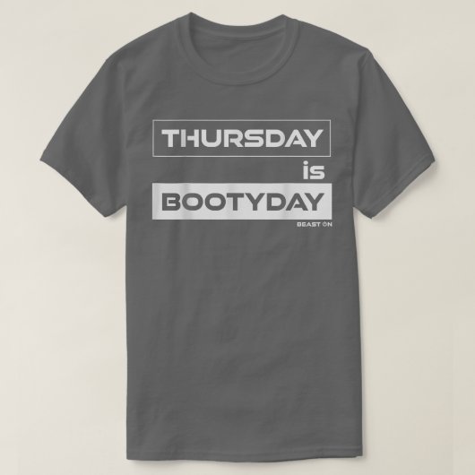 Donderdag is de dag van de ochtend, maar Donderdag T-shirt (Design voorkant)