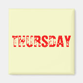 DONDERDAG MAGNEET (Voorkant)