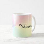 Donderdag Mok Shimmer Coffee van Janz (Voorkant rechts)