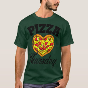 Donderdag Pizza Night Funny Pizza Lover Fast Food T-shirt