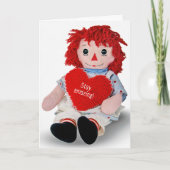 Donderdag Rag Doll met hartkaart Kaart (Voorkant)