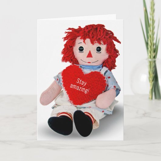 Donderdag Rag Doll met hartkaart Kaart (Voorkant)