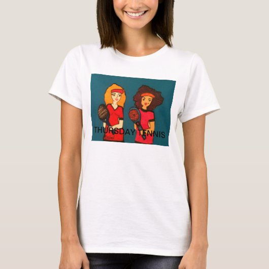 DONDERDAG TENNIS HANES T-SHIRT (Voorkant)