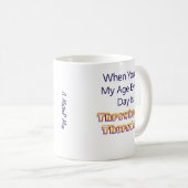 Donderdag terug - Een Mok van MisterP (Voorkant rechts)