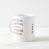 Donderdag terug - Een Mok van MisterP (Voorkant links)