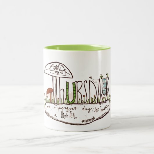 Donderdag Tweekleurige Koffiemok (Center)