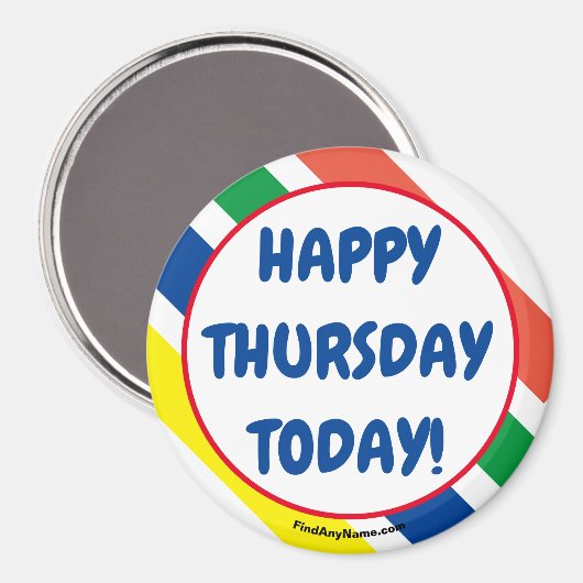 DONDERDAG VANDAAG! Magneet (Voorkant / Achterkant)