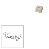 Donderdag Weekdag Journaalontwerp Rubberstempel (Gestempeld)