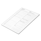 Donderdag werk vanuit huis te doen lijst notitieblok (Schuin)