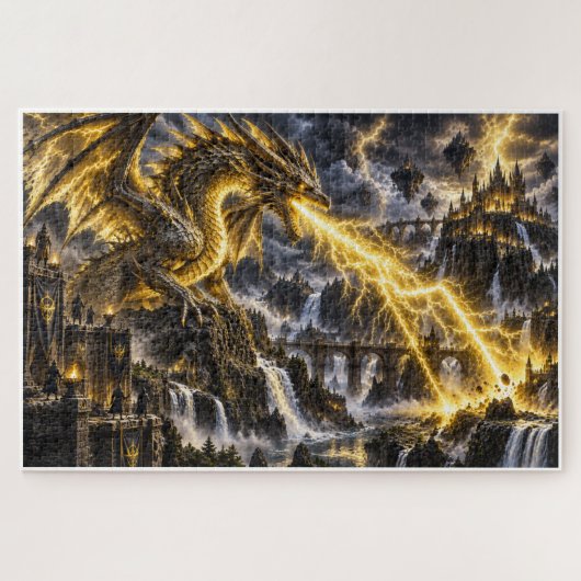 Donderdraak – Gouden Bliksem Legpuzzel (Horizontaal)