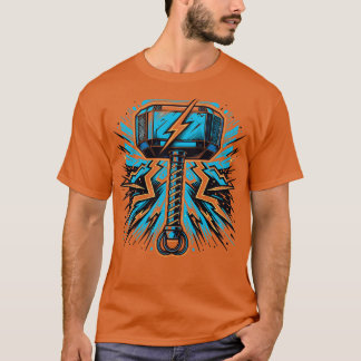 Donderende Mjolnir Superheld-Geïnspireerde Hamer T-shirt