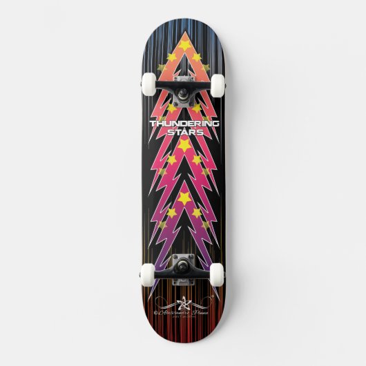 Donderende sterren 4/6 persoonlijk skateboard (Voorkant)