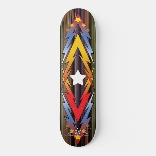 Donderende sterren 5/6 persoonlijk skateboard (Voorkant)