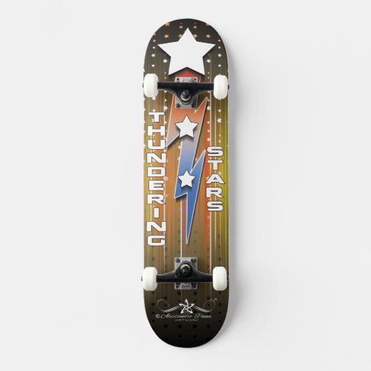 Donderende sterren 6/6 persoonlijk skateboard (Voorkant)