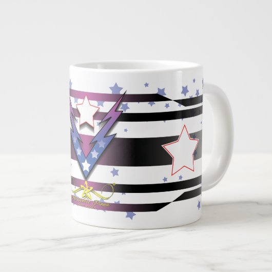 Donderende sterren grote koffiekop (Voorkant rechts)