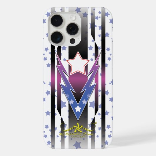 Donderende sterren iPhone hoesje (Achterkant)