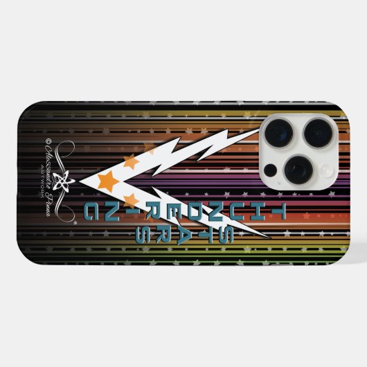 Donderende sterren iPhone hoesje (Achterkant horizontaal)