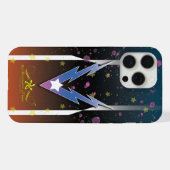 Donderende sterren iPhone hoesje (Achterkant horizontaal)